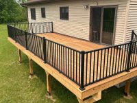 Backyard wood deck raised deck- LT Outdoor Living