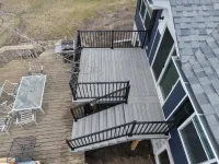 Deck for Lake House - aerial view | LT Outdoor Living