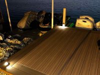 Lake deck for boat with sunset on the back- LT Outdoor Living